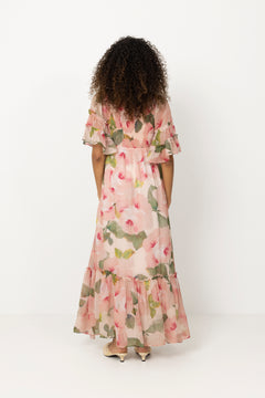 Organza Smocking Dress - Rosette