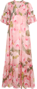 Organza Smocking Dress - Rosette