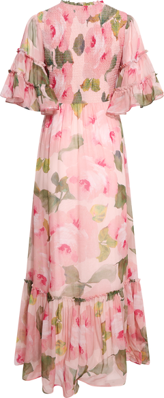 Organza Smocking Dress - Rosette