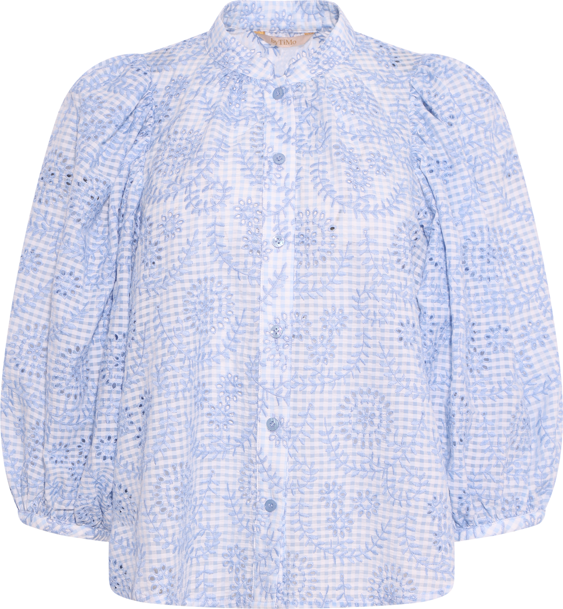 Checks Blouse - Light Blue
