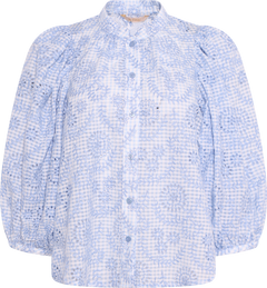 Checks Blouse - Light Blue