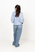 Checks Blouse - Light Blue
