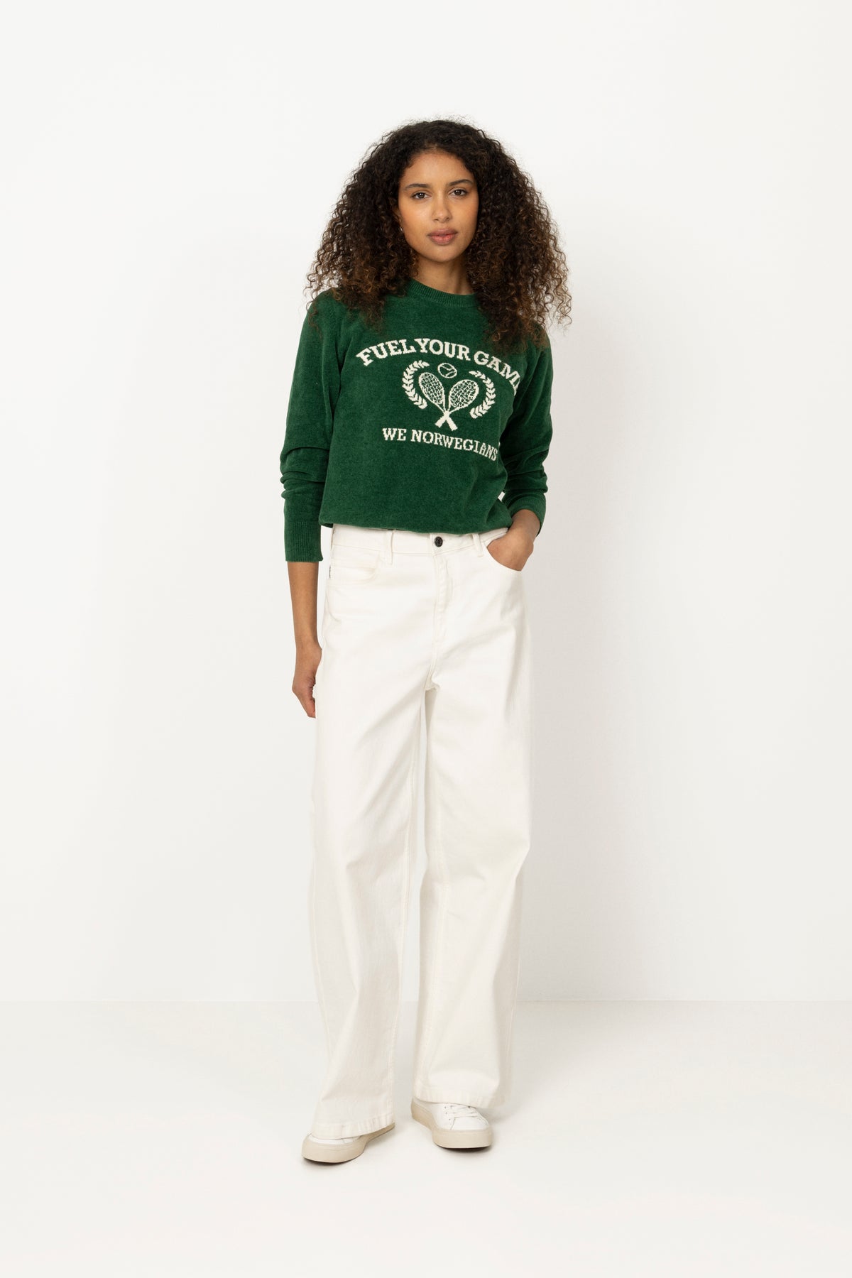Deuce Chenille Sweater - Green