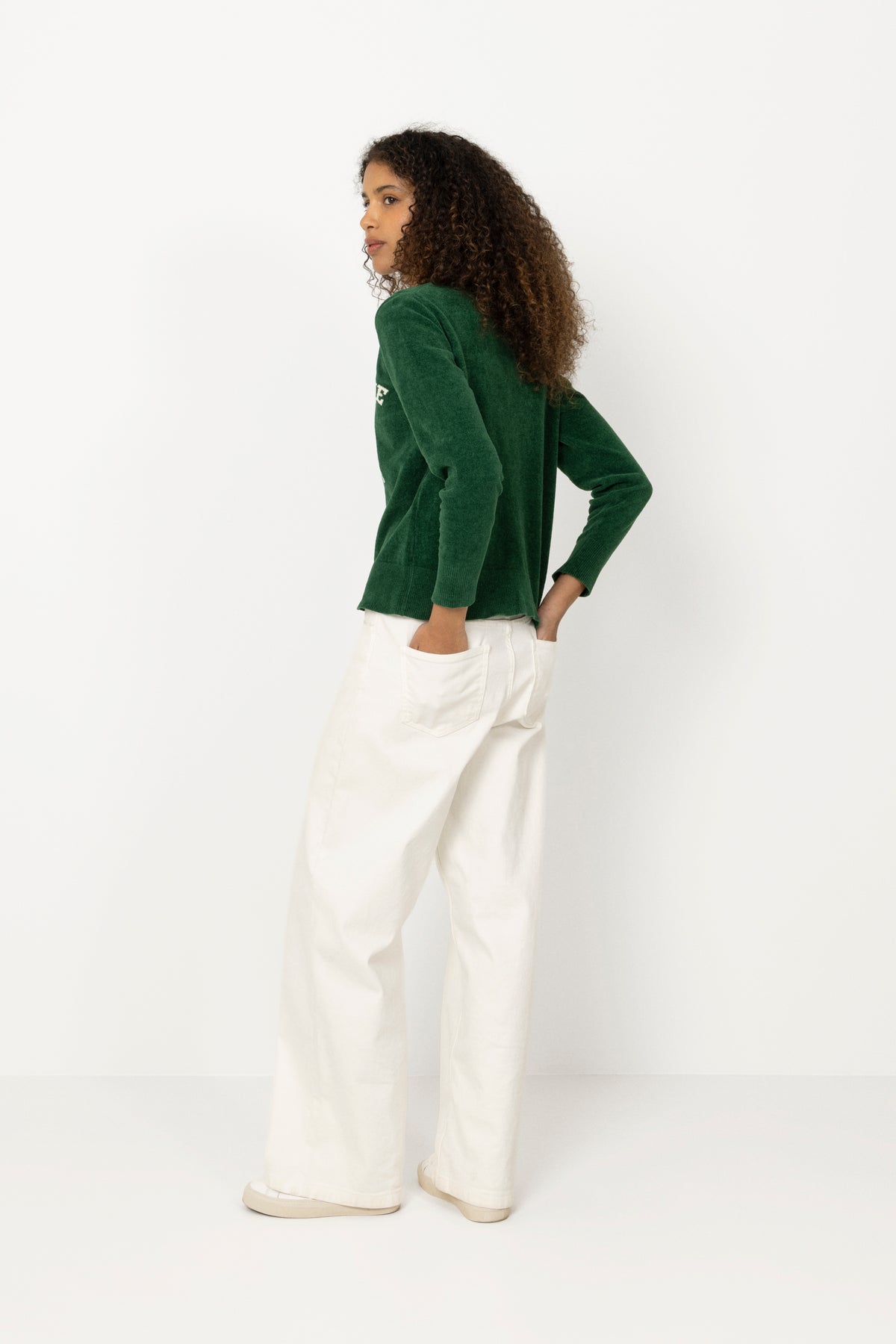 Deuce Chenille Sweater - Green