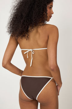 Contrast Bel Bikini Top - Hot Fudge Brown