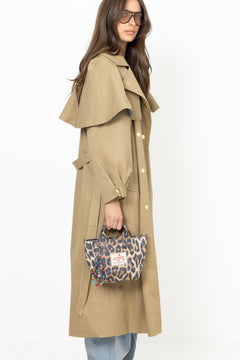 Leopa Coated Gabby Bag - Black