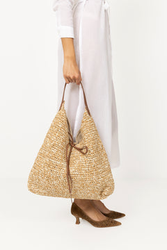 Paper Straw Siena Bag - Nature