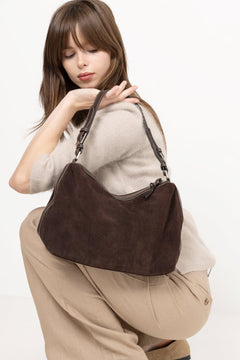 Suede Ginni Medi Bag - Chocolate Torte