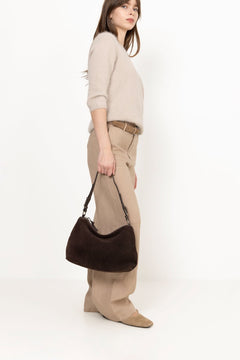Suede Ginni Medi Bag - Chocolate Torte