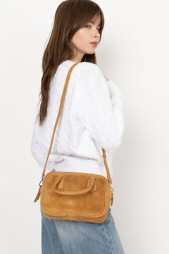 Suede Bree Bag - Almond Brown