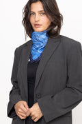 Stencia Tulip Sia Scarf - Azure Blue