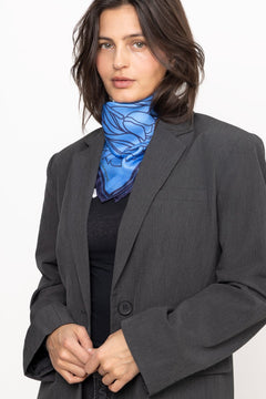 Stencia Tulip Sia Scarf - Azure Blue
