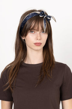 Hearta Tulip Diamond Scarf - Navy Blue