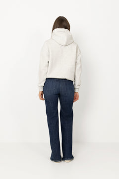 W. All-Star Hoodie - Grey Melange W. Butter Yellow