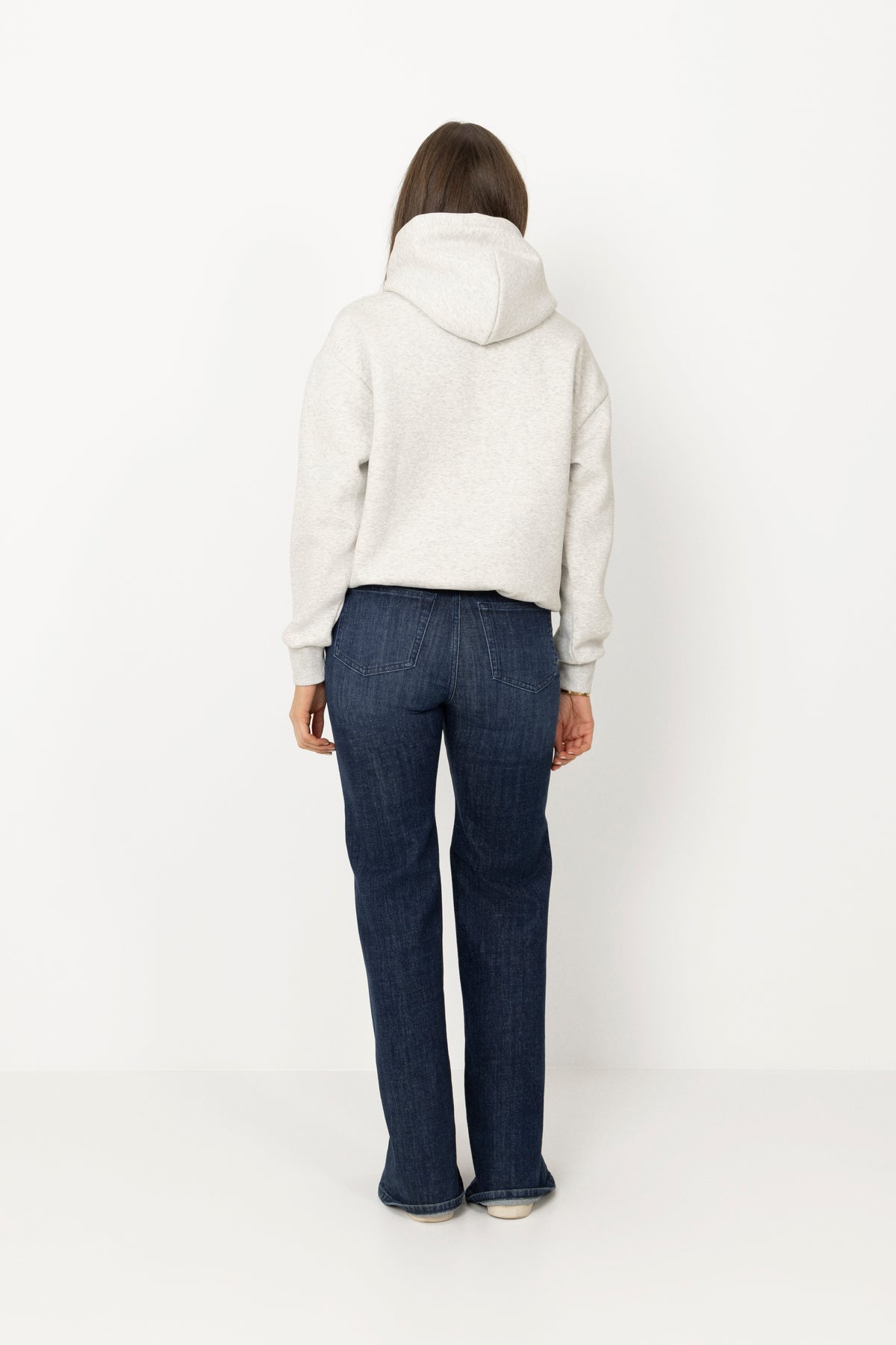 W. All-Star Hoodie - Grey Melange W. Butter Yellow