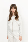 W. All-Star Zip Hoodie - Grey Melange W. Butter Yellow