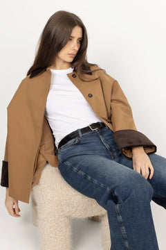 Heather Jacket - Dark Camel