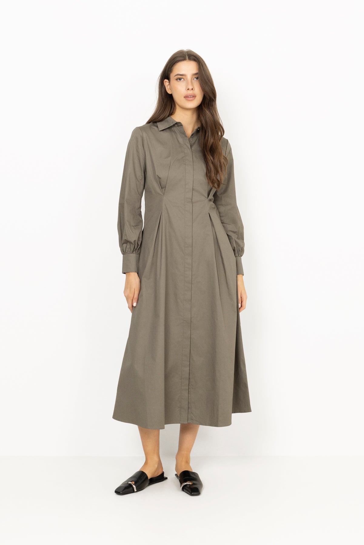 Leandra Dress - Army