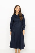 Leandra Dress - Navy