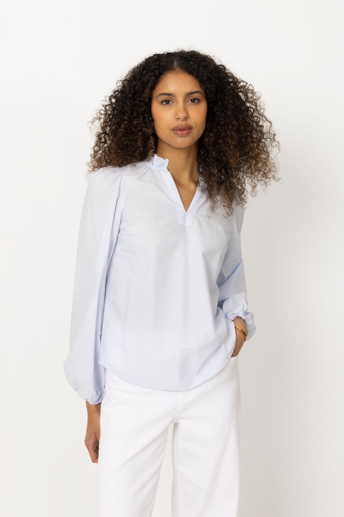 Infinity Blouse - Light Blue