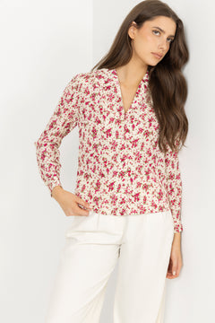 Lu Lu Blouse - Berry Print