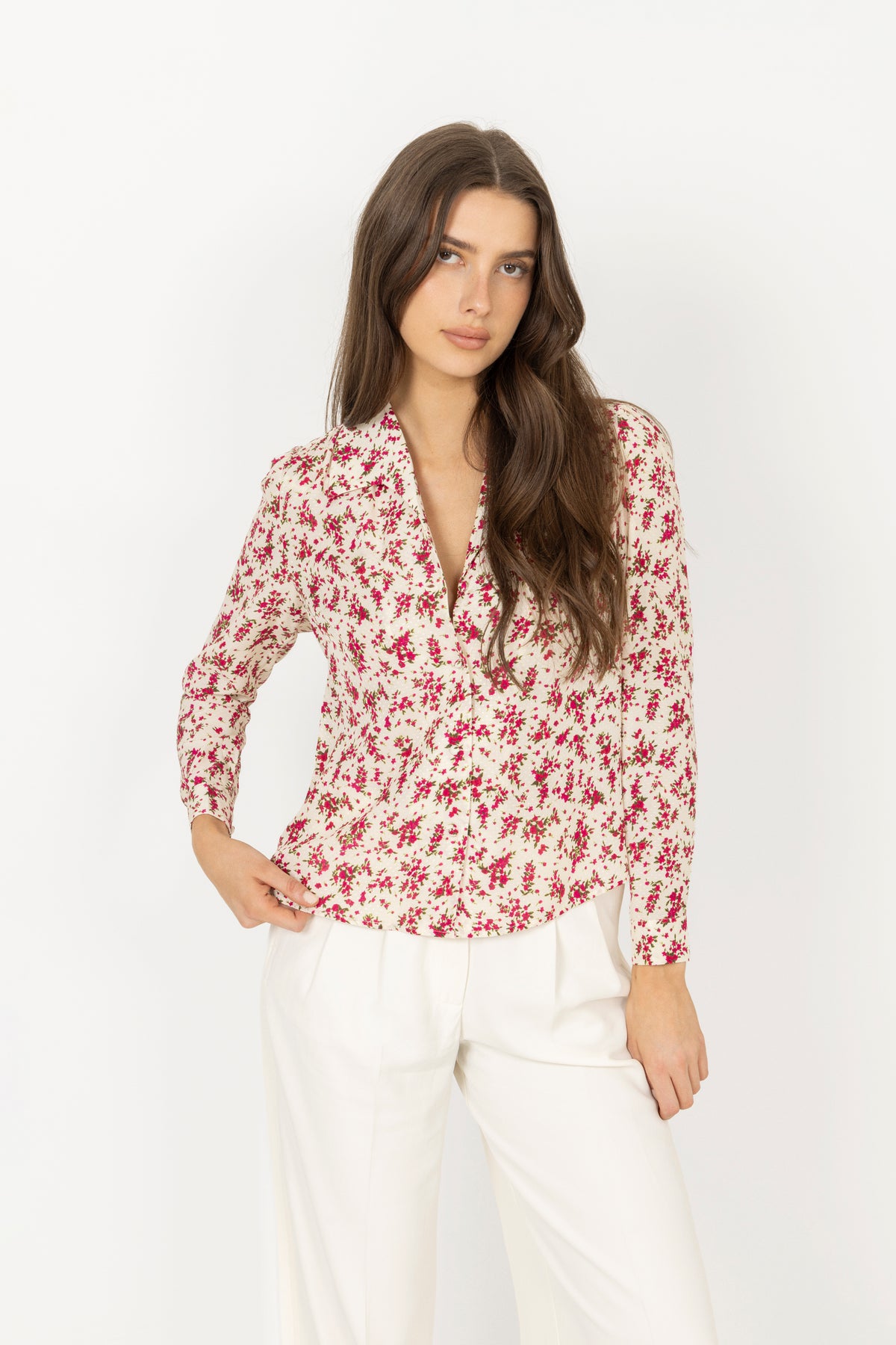 Lu Lu Blouse - Berry Print