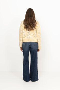 Briana Zip Knit - Light Yellow