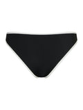Jovita Solid Contrast Bikini Brief - Black/White