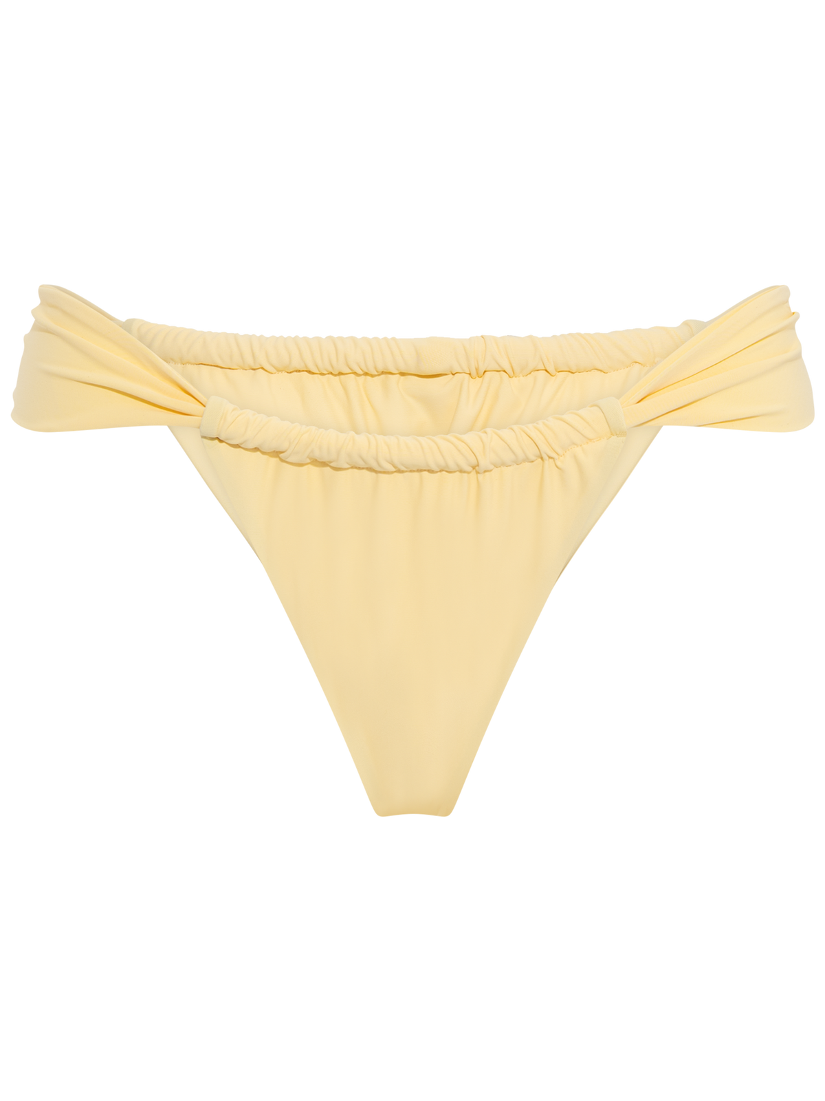 Zanita Solid Bikini Brief - Butter Yellow