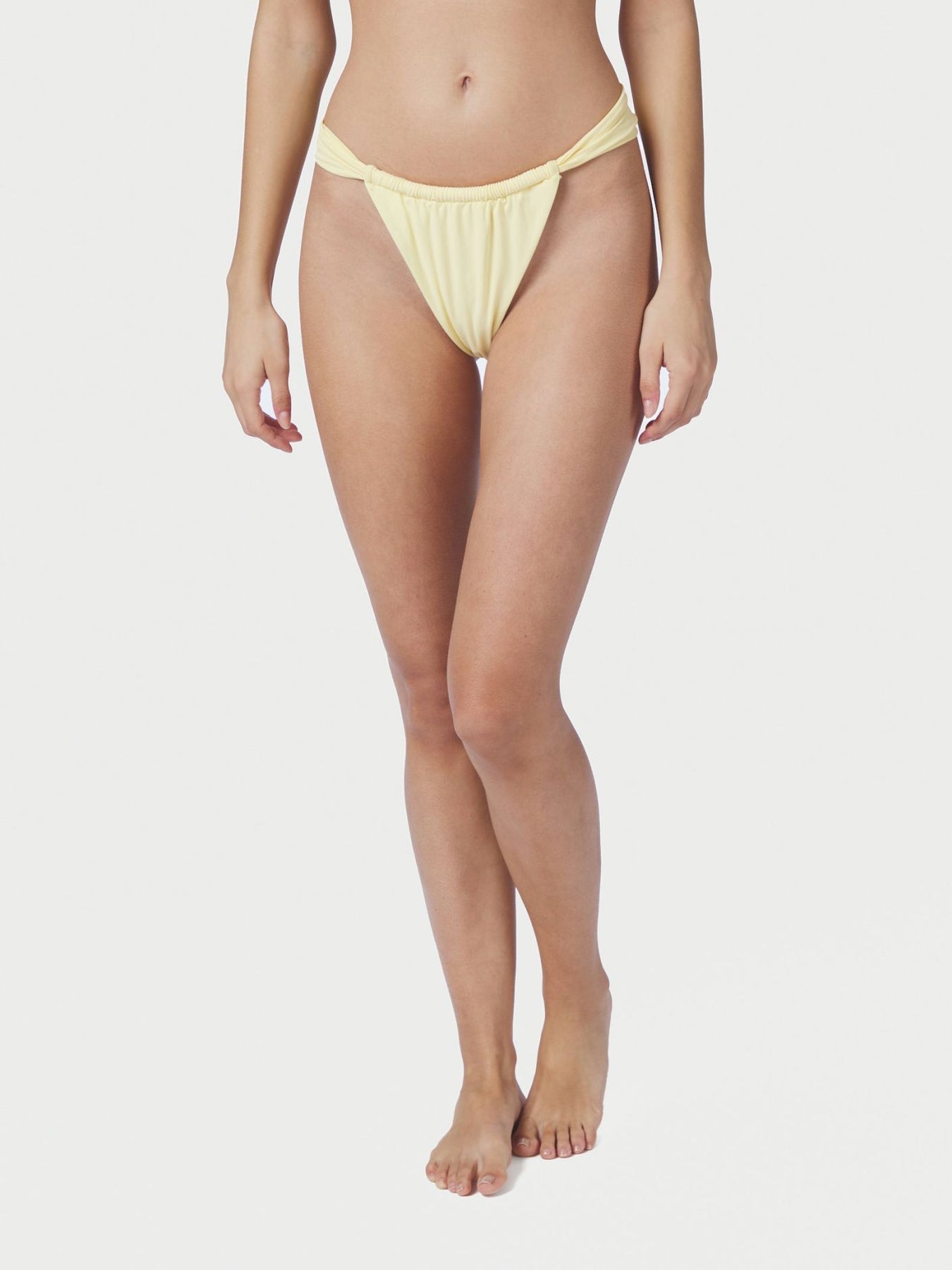 Zanita Solid Bikini Brief - Butter Yellow
