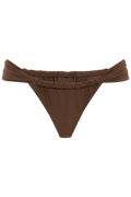 Zanita Solid Bikini Brief - Dark Brown
