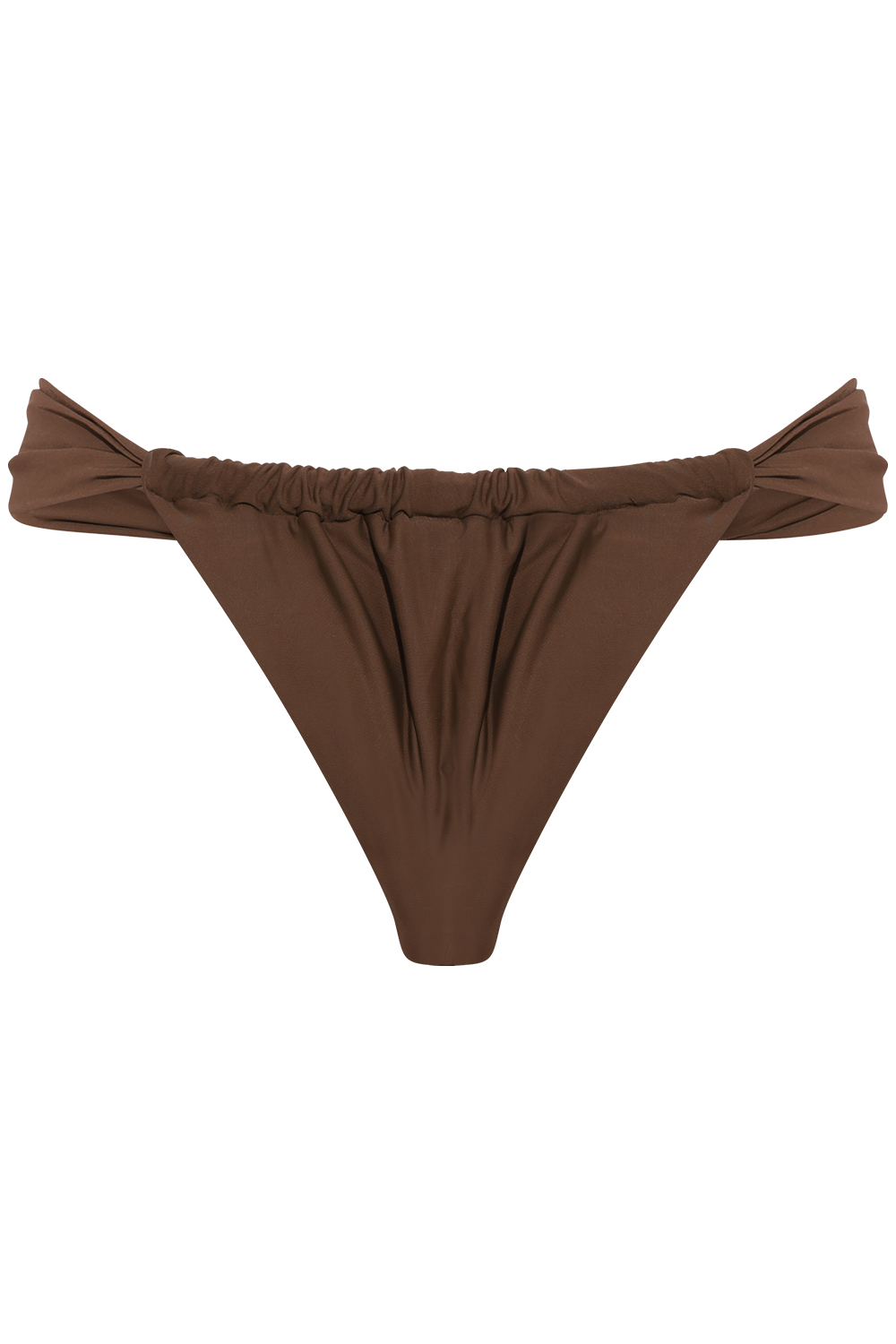 Zanita Solid Bikini Brief - Dark Brown