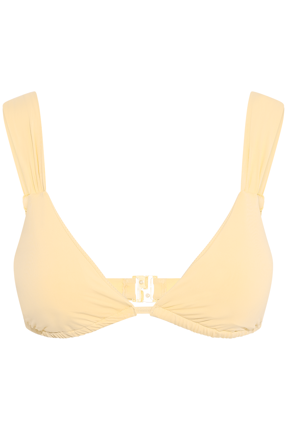 Zadie Solid Bikini Top - Butter Yellow