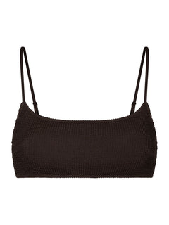 Skin Sand Crepe Swim Top - Dark Brown