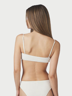 Skin Sand Crepe Swim Top - Ivory