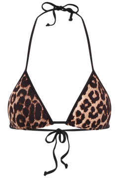 Taia Contrast Leo Bikini Top - Leo
