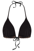 Taia Contrast Leo Bikini Top - Leo