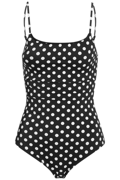 Callanta Dot Swimsuit - Black