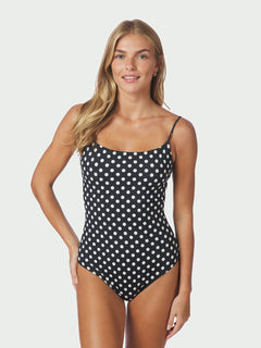 Callanta Dot Swimsuit - Black