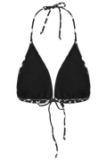 Kira Dot Bikini Top - Black