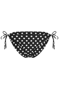 Thalia Dot Bikini Brief - Black