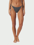 Thalia Dot Bikini Brief - Black