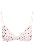 Calla Dot Mesh Bra - Ivory