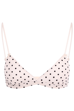 Calla Dot Mesh Bra - Ivory