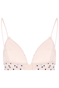 Calla Dot Mesh Bra - Ivory