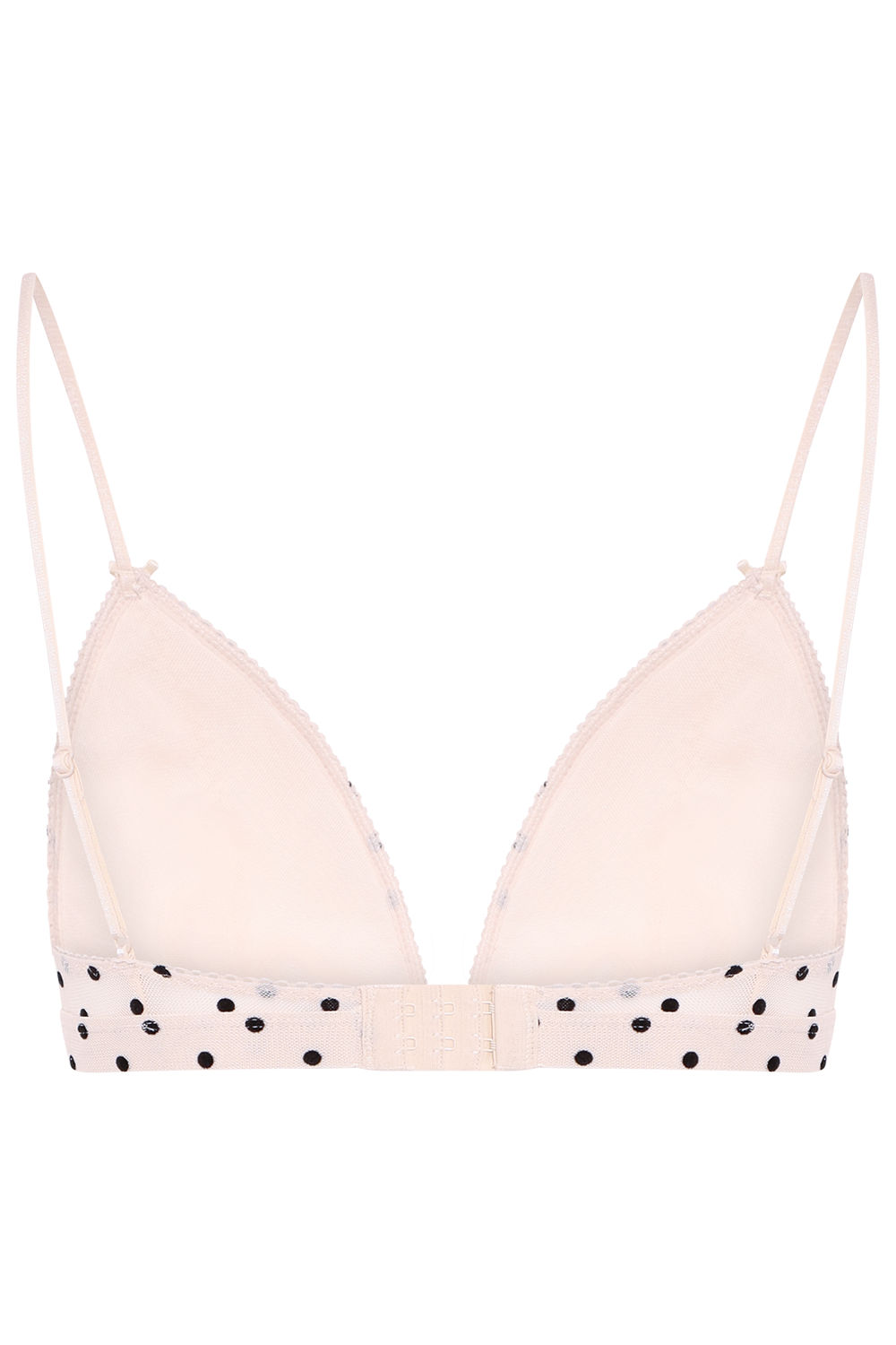 Calla Dot Mesh Bra - Ivory