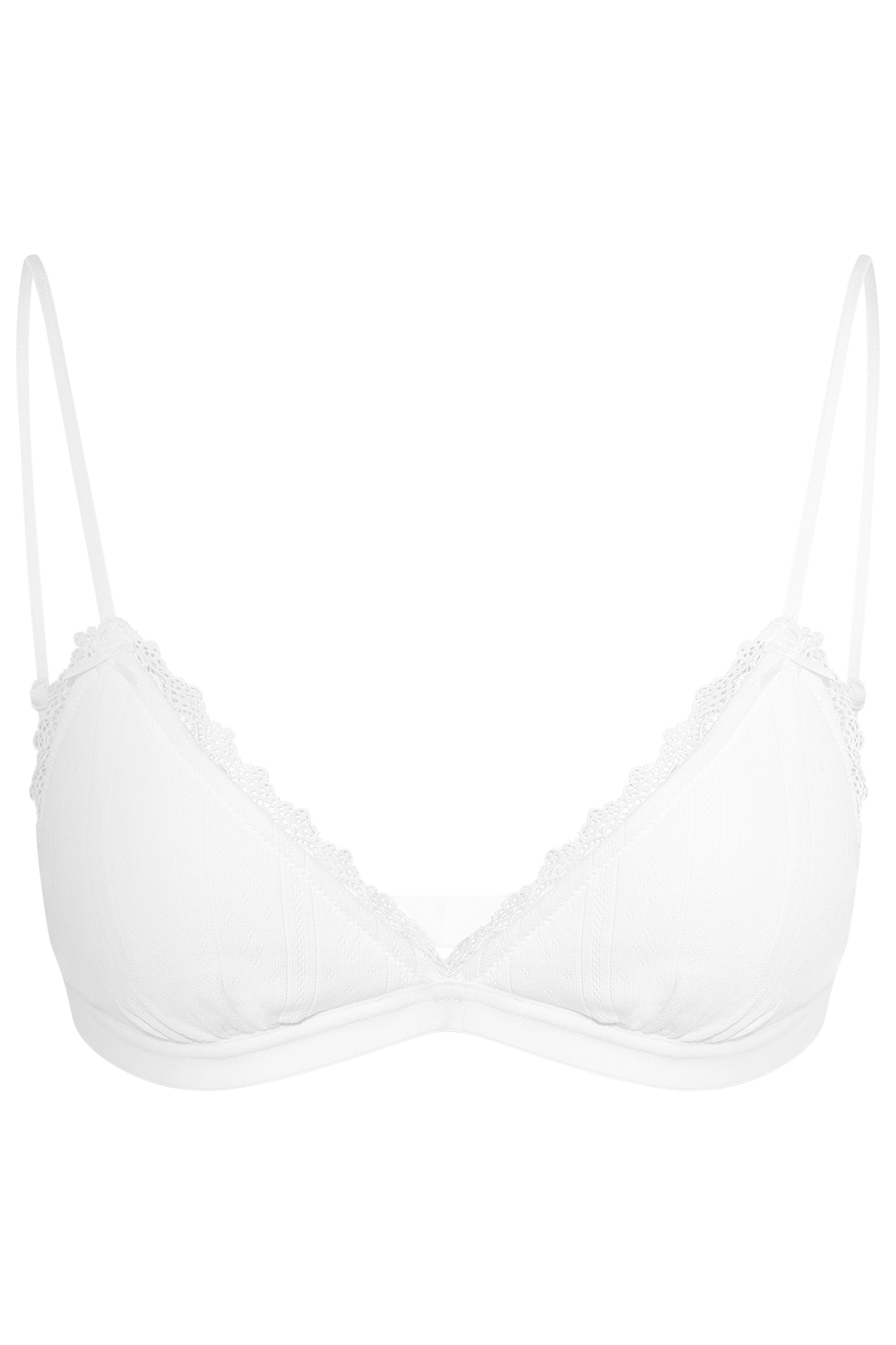 Ranya Pointelle Bra - Off White