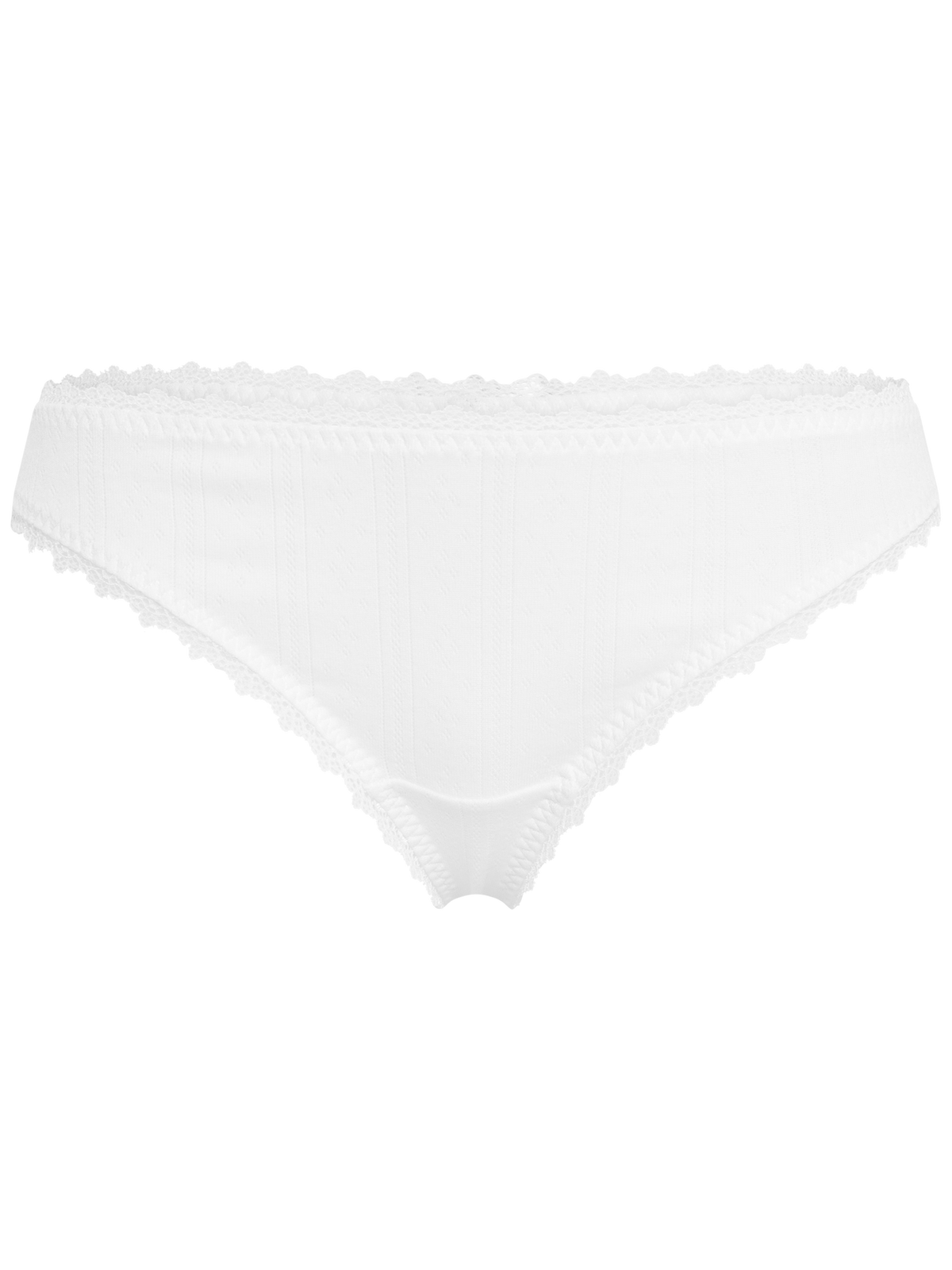 Nivia Pointelle String - Off White