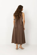 Astridic Long Dress - Dark Brown