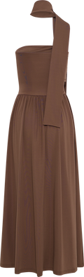 Astridic Long Dress - Dark Brown